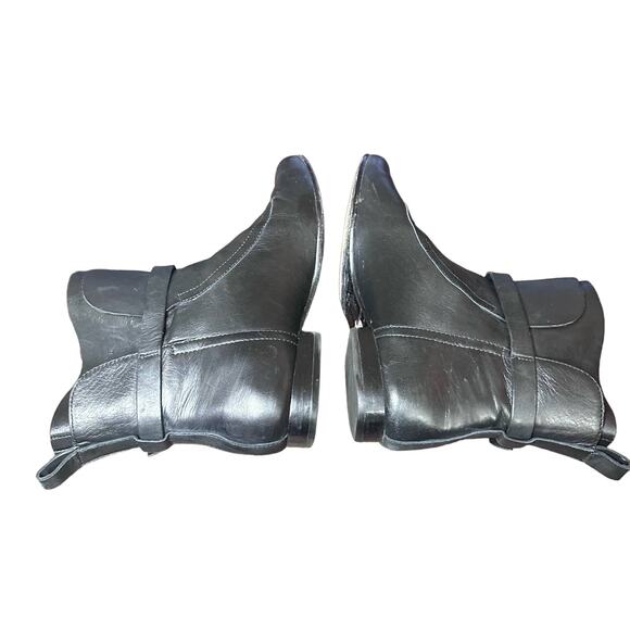 Sigerson Morrison Leather Moto Boots - Size 7 - Biker Chic - Picture 8 of 11